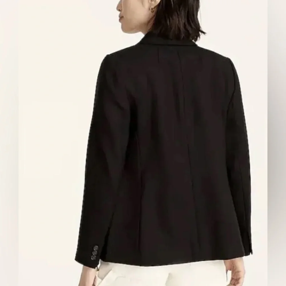 J Crew Parke Blazer- Black Wool Flannel Size 2
